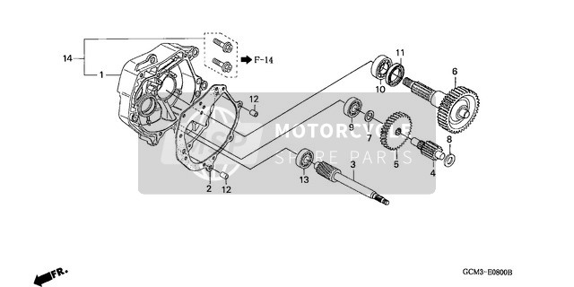 Honda SZX50S 1999 Transmission pour un 1999 Honda SZX50S